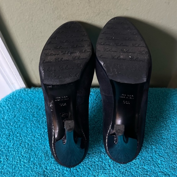 Sasha Fabiani Made in Italy Navy Blue Platform Heels - Picture 12 of 12